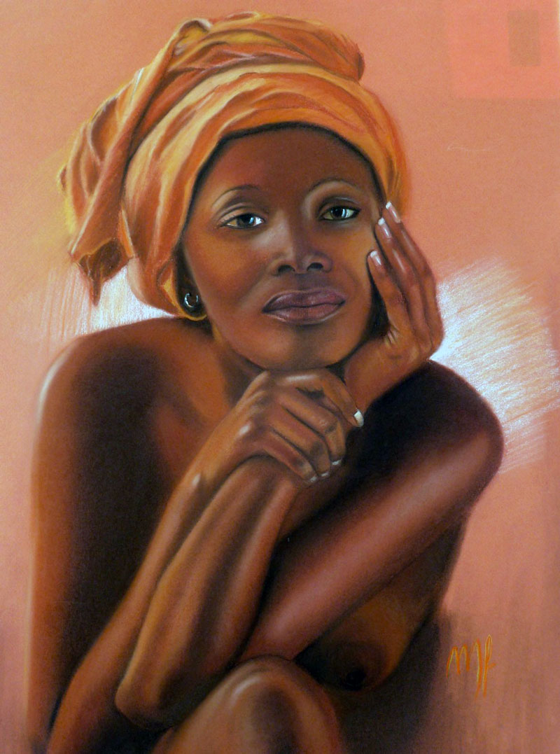 pastel portrait de Douce