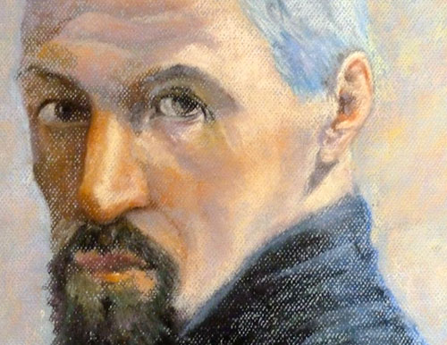 pastel portrait de Gustave Caillebotte