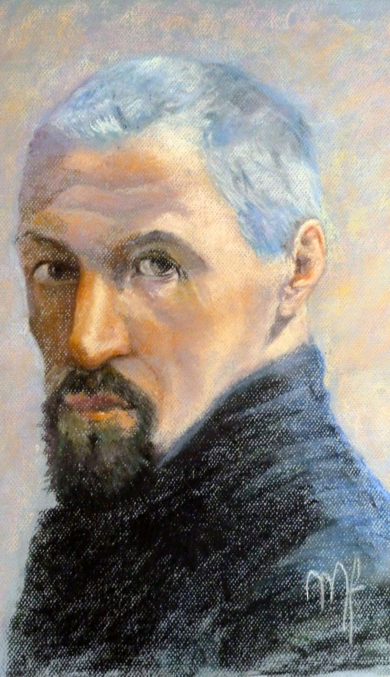 pastel portrait de Gustave Caillebotte
