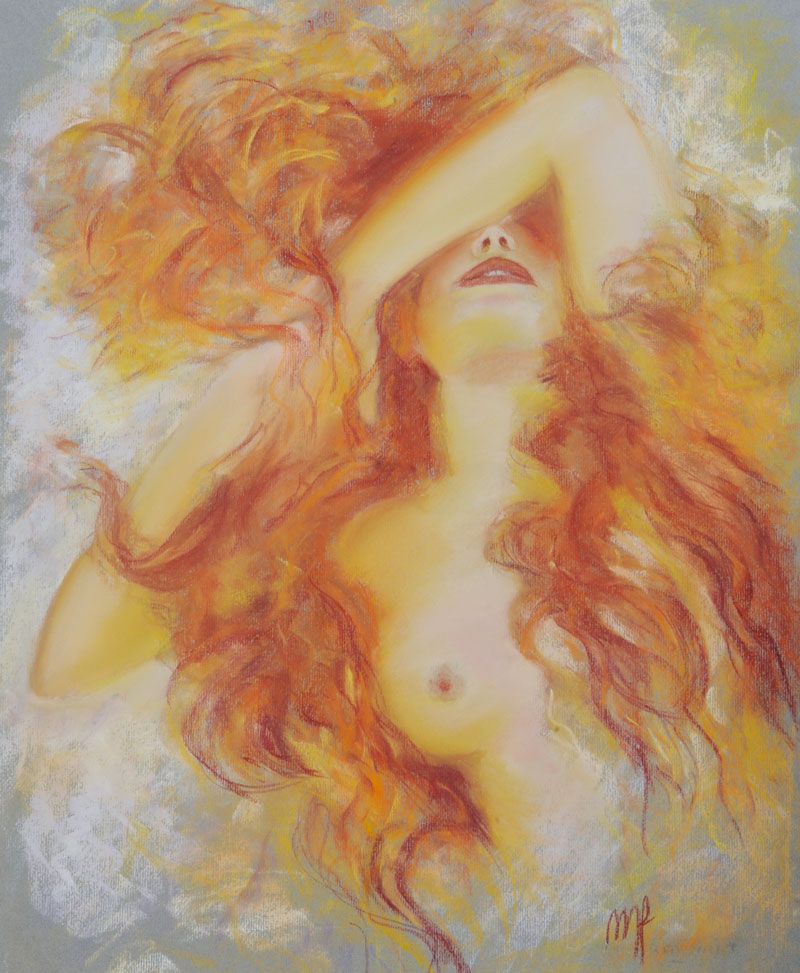 pastel d'une femme Volupte